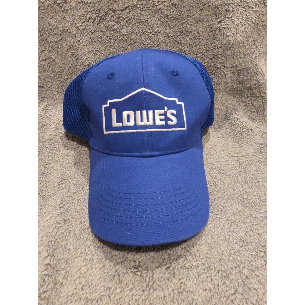 Lowe's Store Employee Hat Blue Trucker Adjustable Mesh  One‎ Size